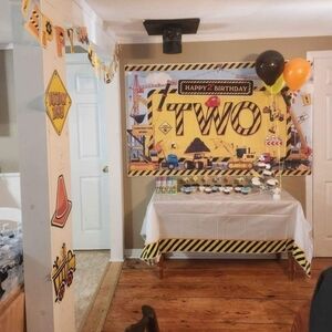 Construction TWO Birthday Party Decorations